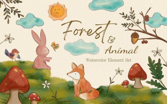 Animal Forest Clipart: Watercolor Illustrations Review