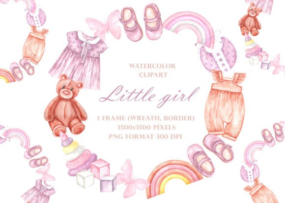 Baby Girl Watercolor Wreath, Frame: A Designer’s Honest Review
