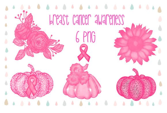 Cancer Awareness Watercolor Illustrations for Branding