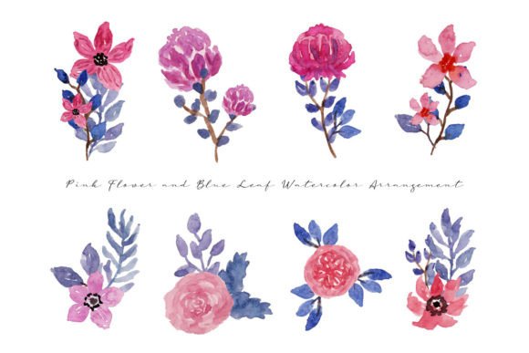 Cute Pink Flower Blue Leaf Watercolor: A Designer’s Real-World Embroidery Review