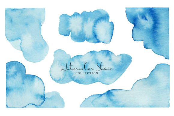 How Abstract Soft Blue Watercolor Stain Elevates Blog Graphics and Editorial Design
