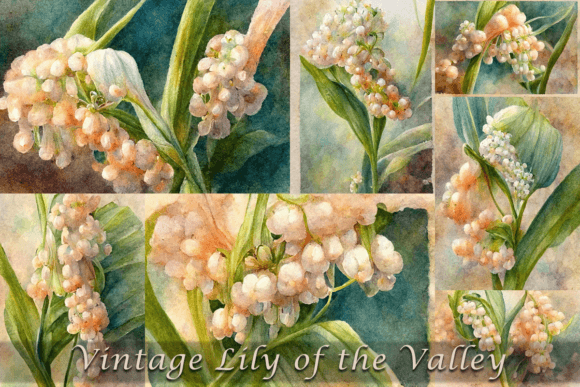 Vintage Watercolor Lily of the Valley: A Designer’s Take on This Delicate Illustration
