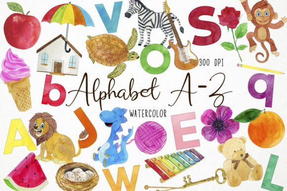 Watercolor Alphabet Clipart: An Embroidery Review