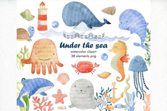 Watercolor Sea Animals Clipart: A Designer’s Review for Real Client Projects
